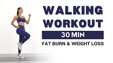 30 MIN WALKING CARDIO WORKOUT FOR WEIGHT LOSS - No Jumping, No Squats, No Lunges