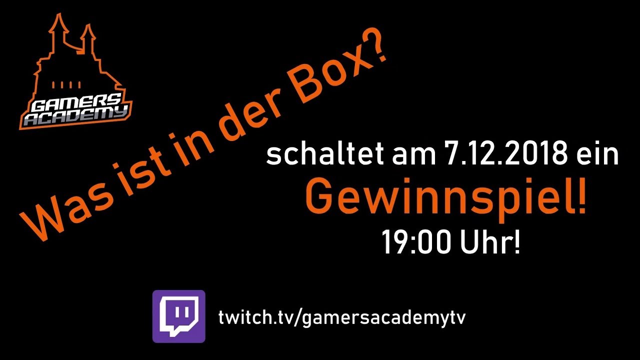 Gamers Academy TV presents ...?