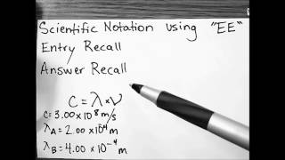 TI-nspire TI-84 Calculator - Scientific Notation