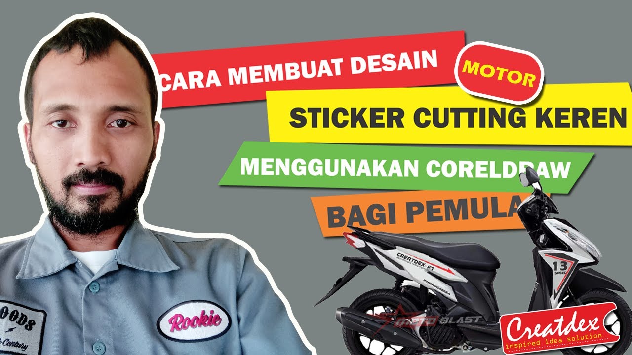 CARA MEMBUAT DESAIN STICKER MOTOR SENDIRI DI CORELDRAW 