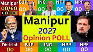 🔴 LIVE: Manipur Election 2027 Opinion Poll: ꯃꯅꯤꯄꯨꯔ ꯲꯶꯲꯷ ꯀꯅꯥꯅꯥ ꯉꯃꯒꯅꯤ? BJP INC NPP NPF | Modi vs Rahul