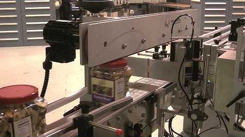 3-Panel Label Application for Plastic Square Nut Container