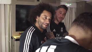 MARCELO, BALE, RAMOS and their teammates FUNNY MOMENTS Emirates A380!