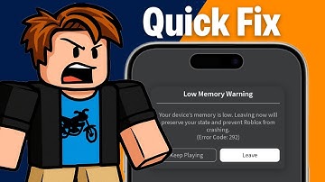 How To Fix Roblox Low Memory Warning On iPhone And iPad (EASY FIX)