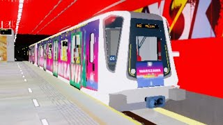 Roblox l Warsaw Metro - Siemens Inspiro Christmas train Trocka → Rondo Dazyñskiego