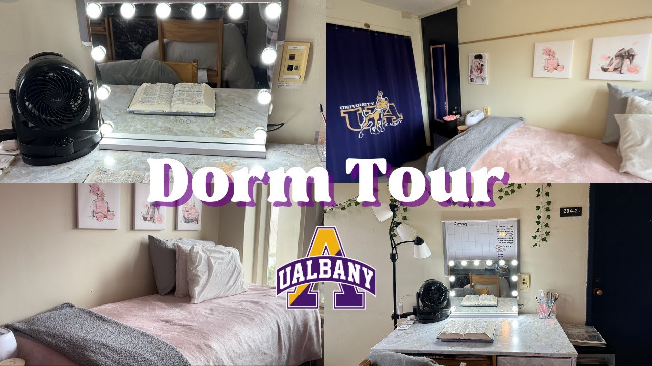 UALBANY DORM ROOM + COMMON SPACE TOUR *COLLEGE DIARIES EP.3* YouTube