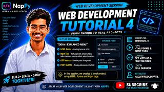 Web Development Tutorial 4 | HTML Forms & Input Tags | GET vs POST Method | Complete Beginner Guide