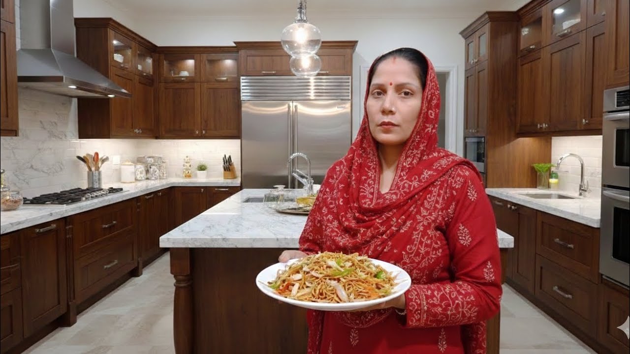 मकर संक्रांति🎉🎇 के दिन हमने घर पर बनाई चाऊमिन 🍝 आज का ब्लॉग # शीला की हरियाणवी दुनिया❤👍😃