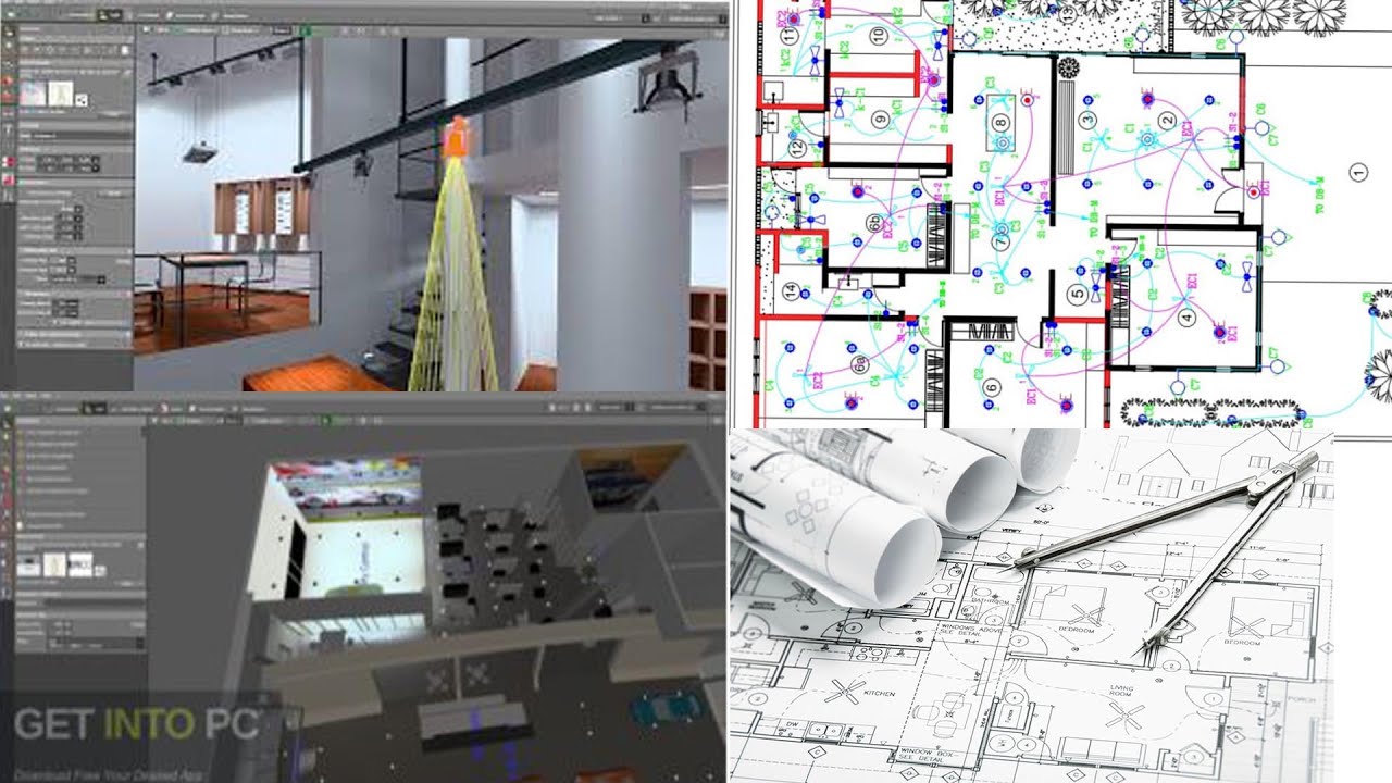 Lamp Layout Villa design on the first floor ; Lamp layout design Villa ; - YouTube