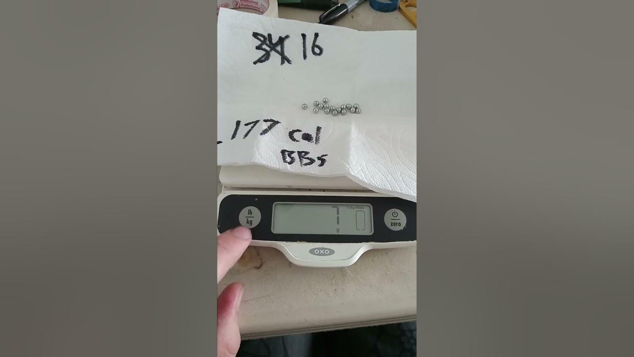 how-much-does-16-177-caliber-steel-bbs-weigh-youtube