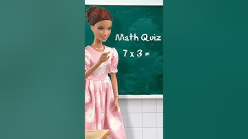 Math is easy! 📚 #shorts #school #maths #quiz #barbie
