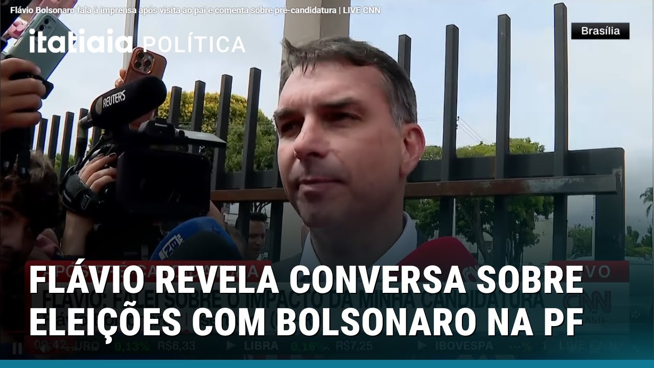 FLÁVIO ATUALIZA SAÚDE DE BOLSONARO E REVELA CONVERSA SOBRE ELEIÇÕES EM 2026