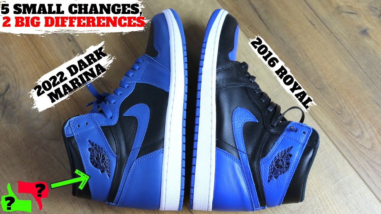 AIR JORDAN 1 Dark Marina vs Royal Review (5 Small Changes 2 BIG ...