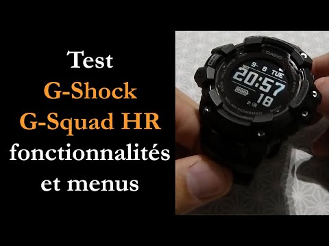 Test G-Shock G-Squad HR (GBD-H1000 solaire)