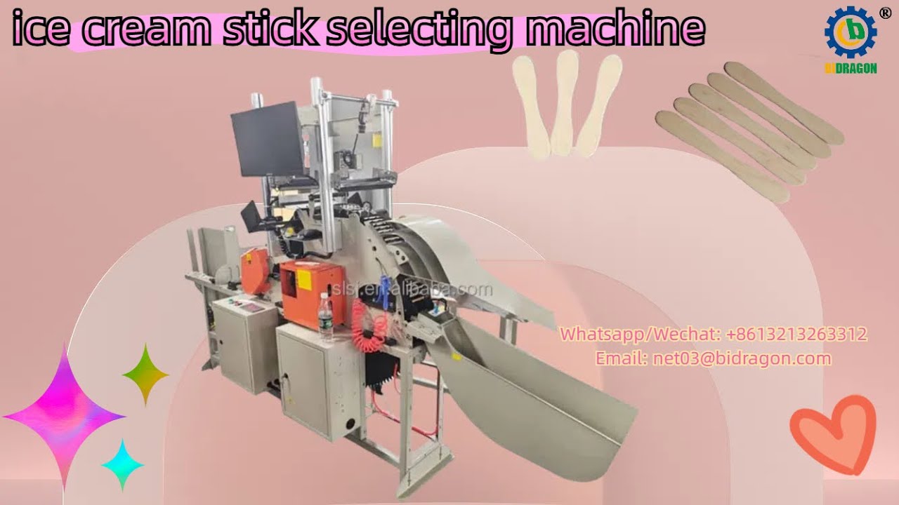 Full Automatic Tongue Depressor Ice Cream Stick Sorting Machine 