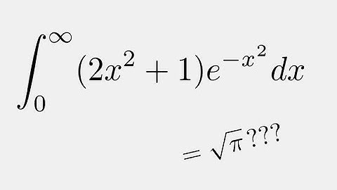 A Spicy Gaussian Integral? - MIT Integration Bee Question
