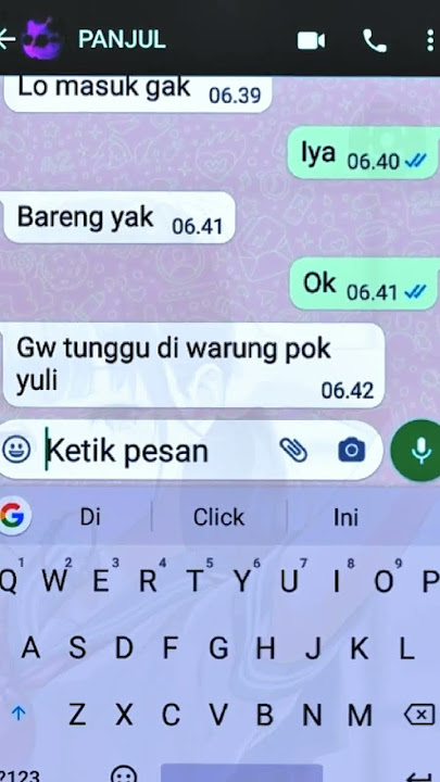 CHAT WA LUCU PART NGERJAIN TEMEN KETIKA BERANGKAT SEKOLAH😆 #fyp