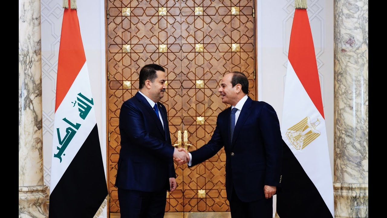 رئيس مجلس الوزراء السيد محمد شياع السوداني يلتقي الرئيس المصري في القاهرة