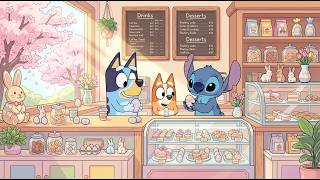 Easter Bunny Bakery with Stitch & Bluey 🐰 Chill Spring Lofi for Study & Work 🍰 Warm Easter Treats screenshot 5