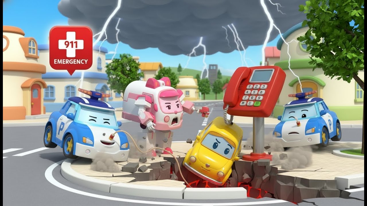 How to Call for Help! 🚨 Emergency Safety Lessons for Kids | Robocar Poli | Kids Cartoons