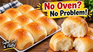 Super Soft & Fluffy Dinner Rolls | No Oven Recipe screenshot 2