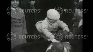 1937 New Year's Percy Hunt at Alnwick in Northumberland
