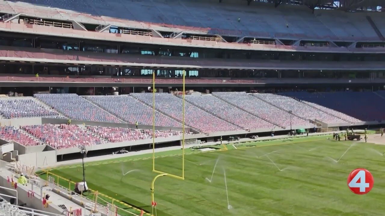 New grass field installed at new Highmark Stadium