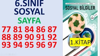 6.Sınıf Sosyal Bilgiler 1.Ki̇tap Sayfa 77 81 84 86 87 88 89 90 91 92 93 94 95 96 97