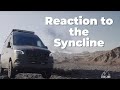 Reaction to the syncline by outside van