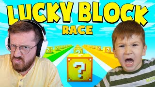 Vefa ile Lucky Block Yarışı Yaptık, Beni Aşağı Attı! (Minecraft)