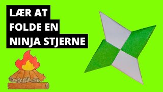 Hvordan folder man en ninja stjerne i papir?? - Ninja stjerne Origami