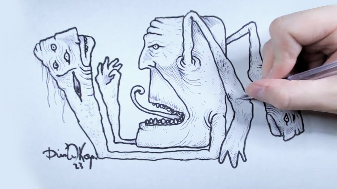 Surreal Automatism - Time Lapse Art by Dimitri Kozma