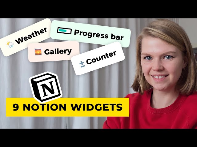 9 Notion WIDGETS tutorial: counters, countdowns, life progress and more | Indify widgets review class=