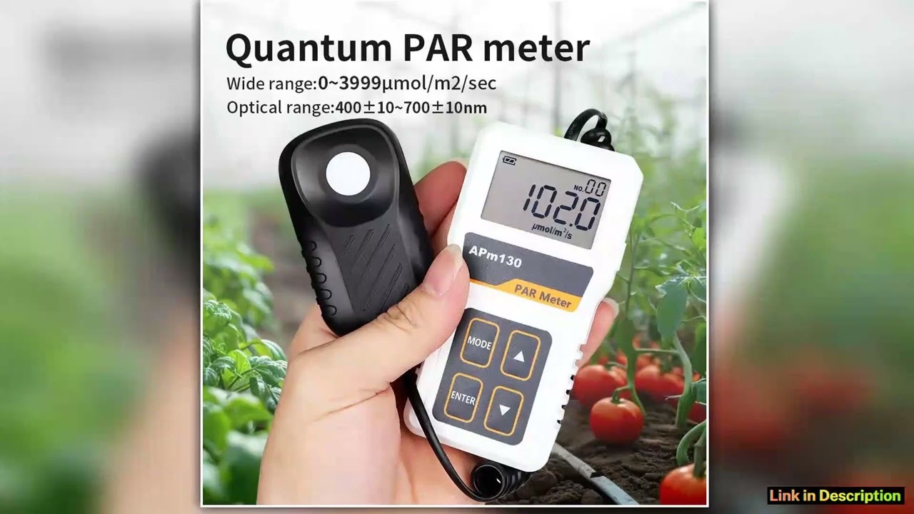 APM130 Digital Light Energy Meter Quantum PAR Meter High Precision Light Intensity Tester PPFD Meas
