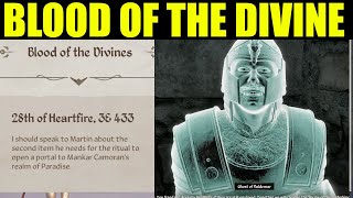 How to complete "Blood of the divines" quest Oblivion Remastered (Walkthrough)