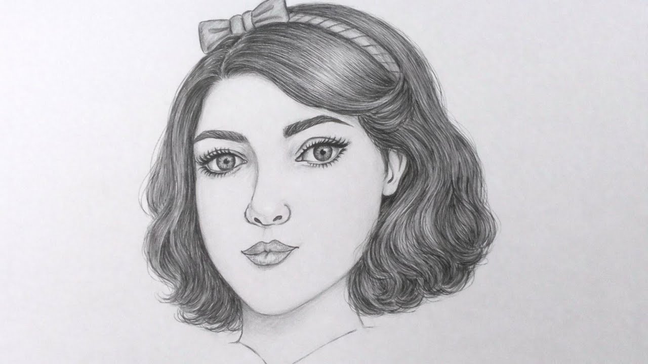 Realistic Pencil Portrait Drawing | How to Draw Detailed Hair Step by Step