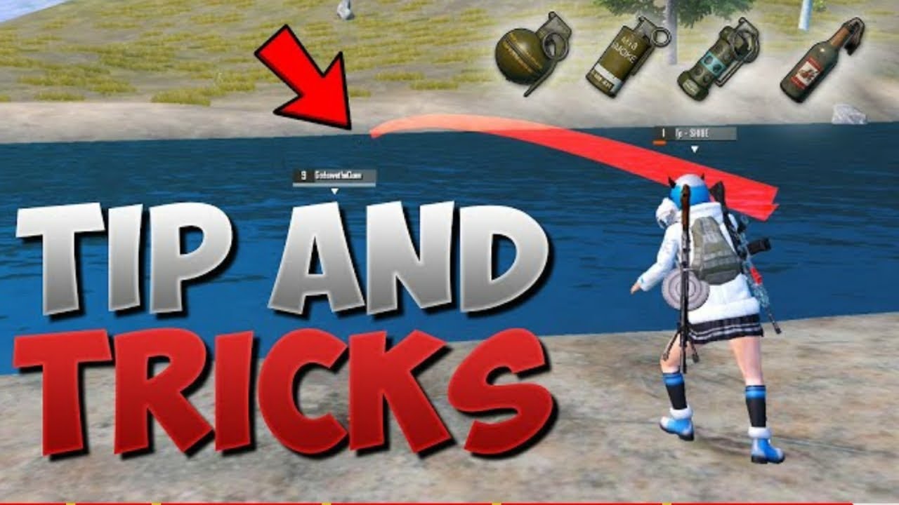 TOP.5 TIPS & TRICK for THROWABLES ITEMS HOW TO THROW NADE Pubgmobile