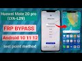 Huawei Mate 20 Pro LYA L29 FRP BYPASS Android 10 11 12 Test Points Method Huawei Mate 20 Pro LYA L29 FRP BYPASS Android 10 11 12 Test Points Method