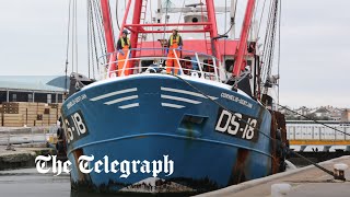 video: Free at last! British fishing trawler seized by France arrives home