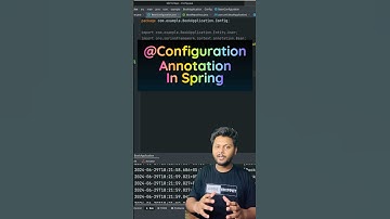 Configuration Annotation In Spring✅ #javaprogramming