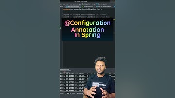 Configuration Annotation In Spring✅ #javaprogramming