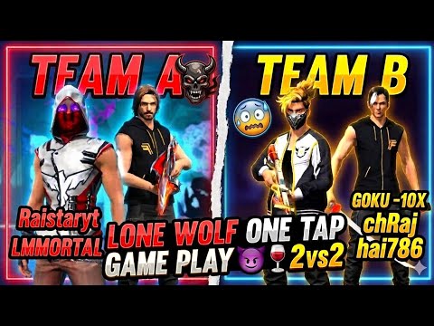  Wait For End 👿 2v2 Lone Wolf One Tap Gameplay! 🍷 #viral