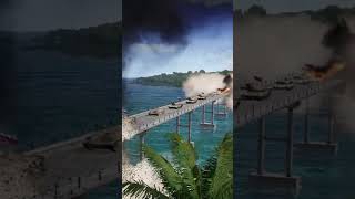 US F-35 fighter jets successfully attacked Russian troops trapped on the Crimean bridge!