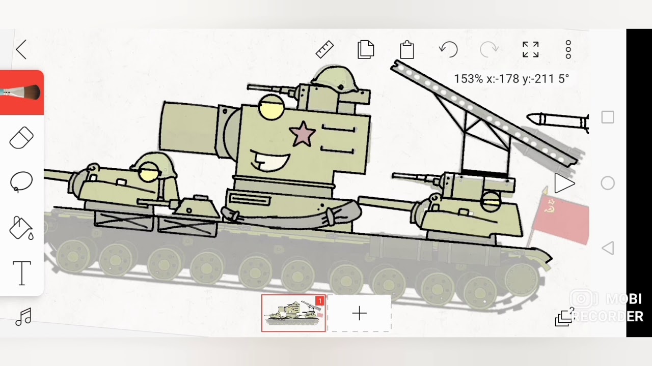 Как рисовать танк кв 6