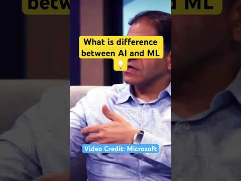 Видео: What is difference between AI and ML? (Part 3/3) #artificialintelligence #machinelearning