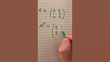 Finding the transpose of a matrix #linearalgebra #matrixalgebra #mathematics