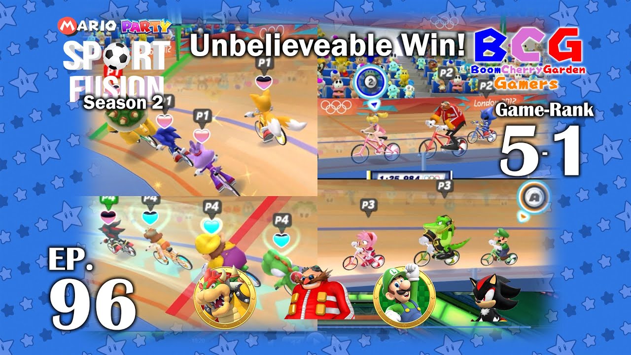 Mario Party Sport Fusion SS2 EP 96 - Captain MD 5 Game 1 - Bowser-Dr. Eggman-Luigi-Shadow