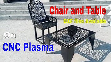 Making Beautiful Chair and Table by CNC PLASMA CUTTING MACHINE Dxf files available