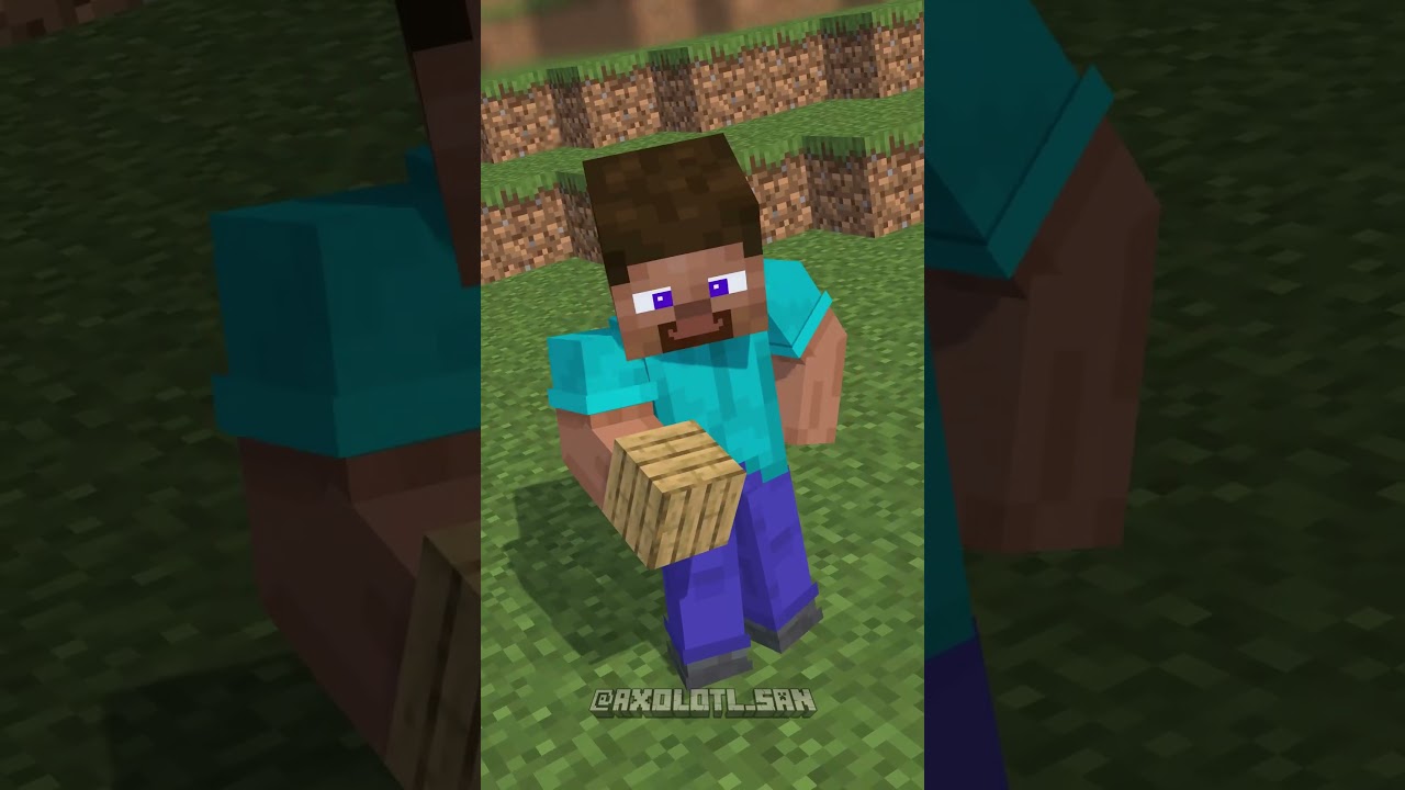 Steve’s Secret Reach 🤫 - Minecraft Animation #shorts #minecraft