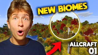 FINDING NEW BIOMES in Minecraft! | AllCraft: EP 01